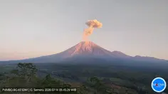 Gunung Semeru 4 Kali Erupsi dalam 3 Jam