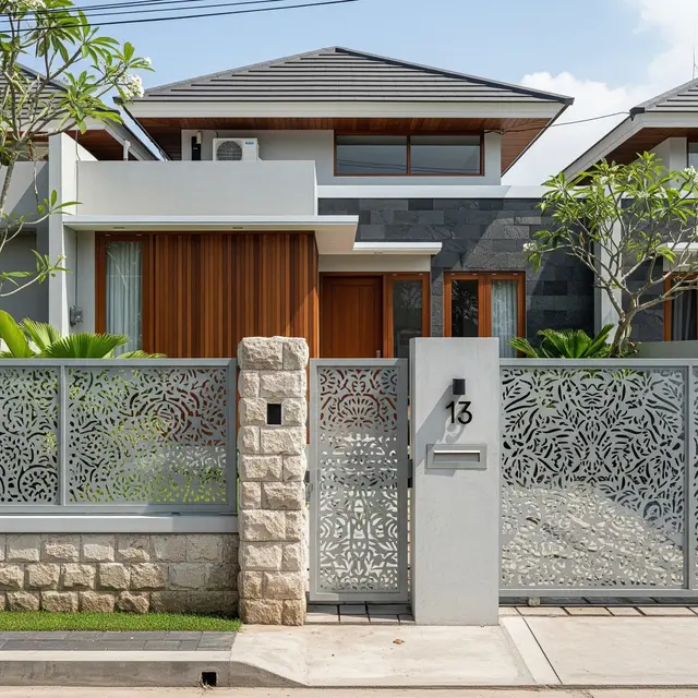 9 Kombinasi Material Pagar yang Membuat Rumah Terlihat Lebih Mahal dari Harga Aslinya