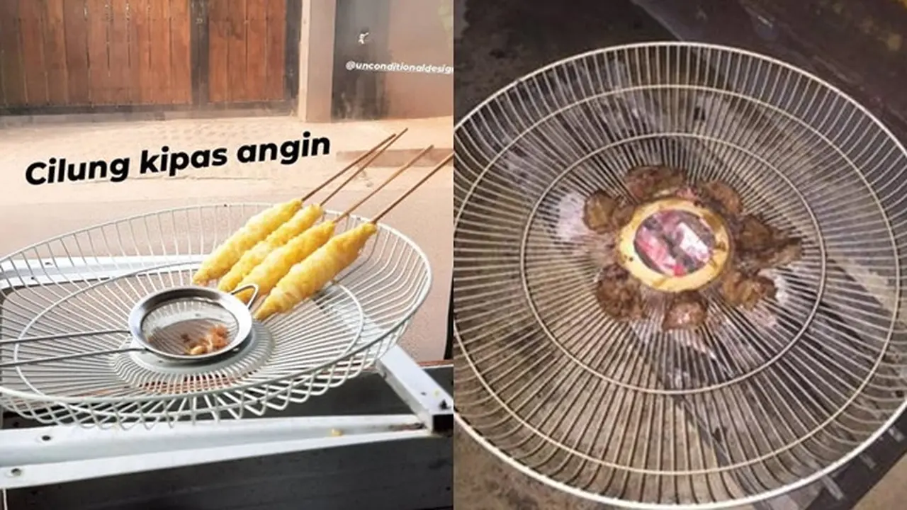 6 Potret Tutup Kipas Angin Buat Pengganti Piring Ini Nyeleneh, Kocak