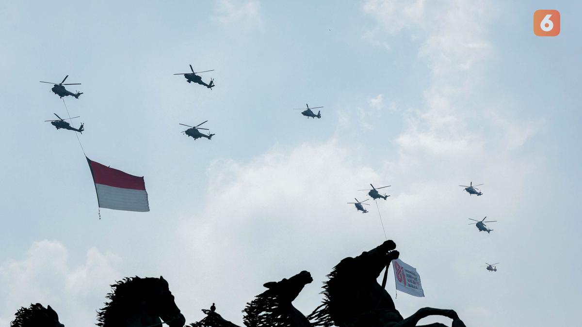Aksi Rafale Meriahkan HUT ke-81 RI