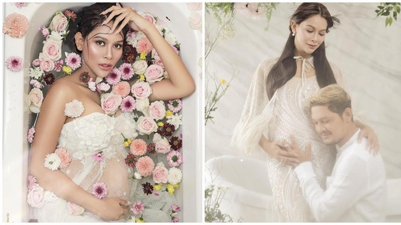 Hamil 9 Bulan, Ini 6 Potret Terbaru Maternity Shoot Bunga Jelitha