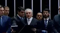 Michel Temer dilantik sebagai Presiden Brasil yang baru.