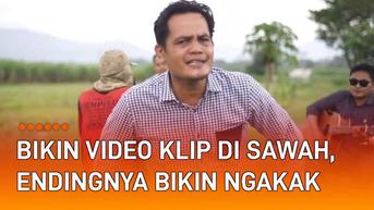 VIDEO: Bikin Video Klip di Hamparan Sawah, Endingnya Bikin Ngakak