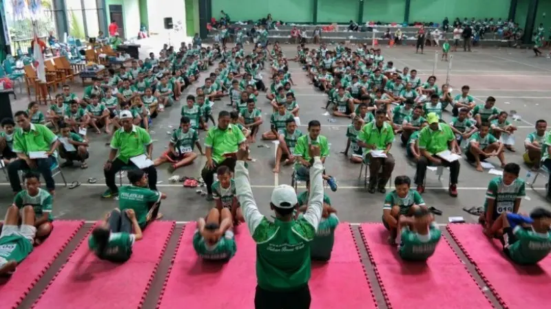 Atlet di Tuban saat latihan. (Adirin/Liputan6.com)