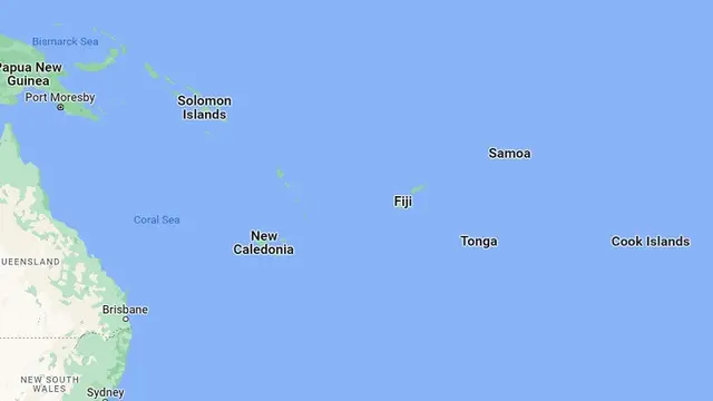 Ilustrasi negara-negara Kepulauan Pasifik.