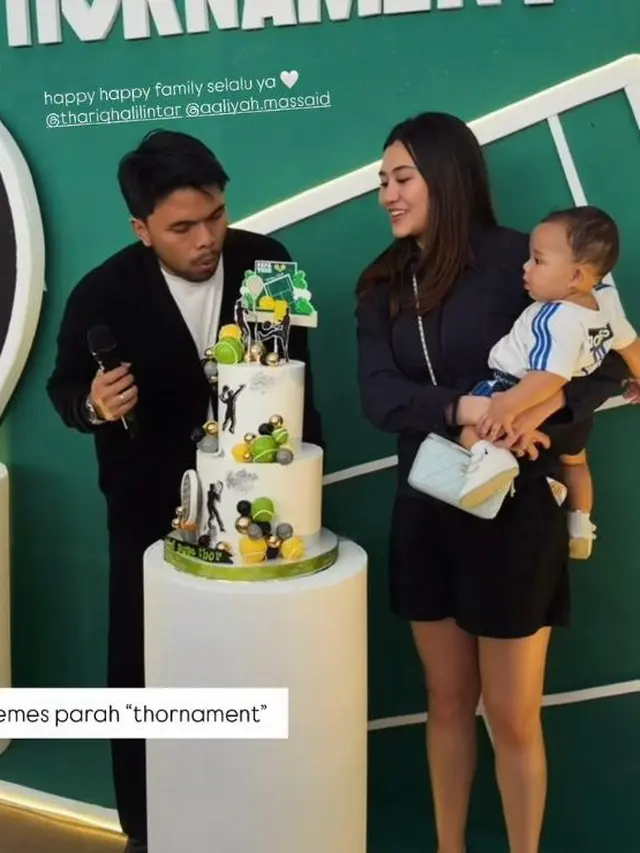 Rayakan Ultah Thariq Halilintar dengan Tema Padel, Aaliyah Massaid Tampil Sporty dan Chic