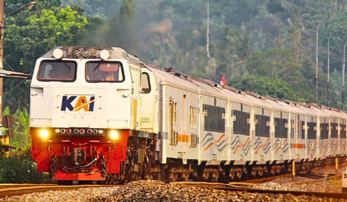 ilustrasi kereta api Indonesia