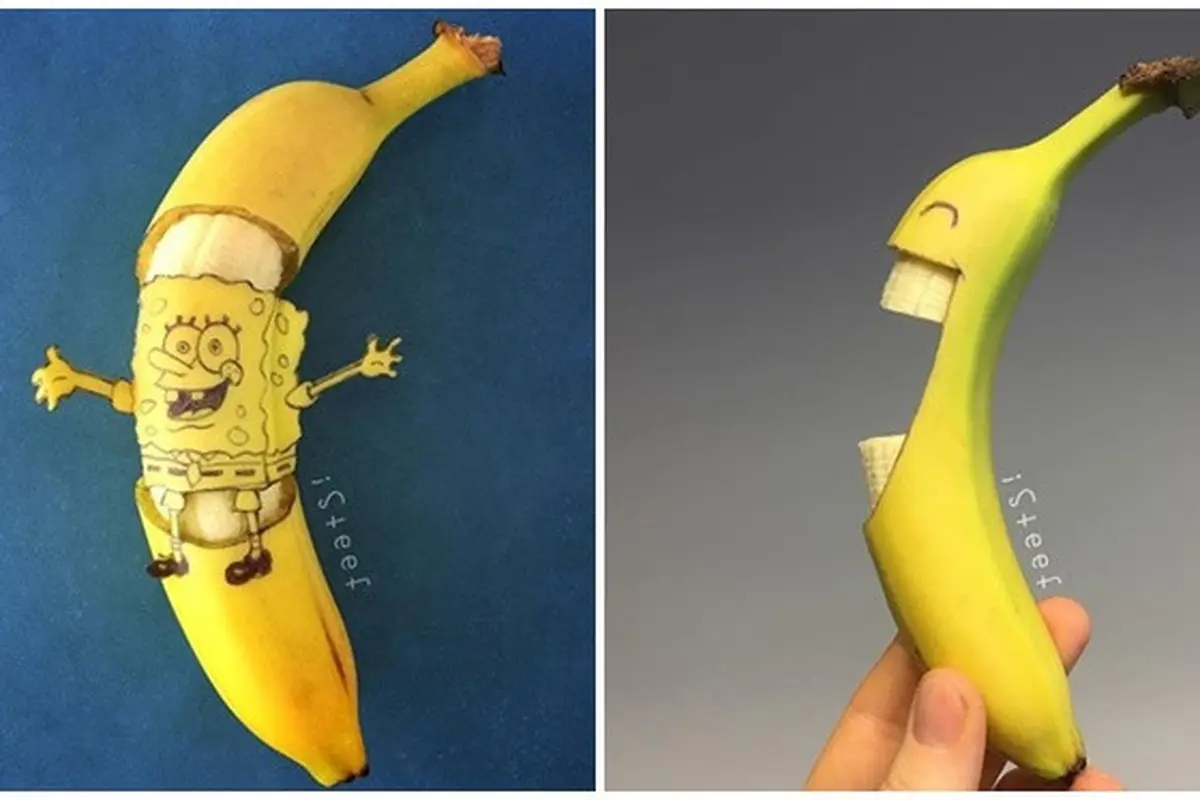 Gambar Keren Ini hanya Dibuat Dari Pisang