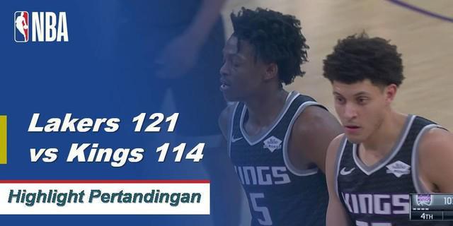 Cuplikan Pertandingan NBA : Lakers 121 vs Kings 114