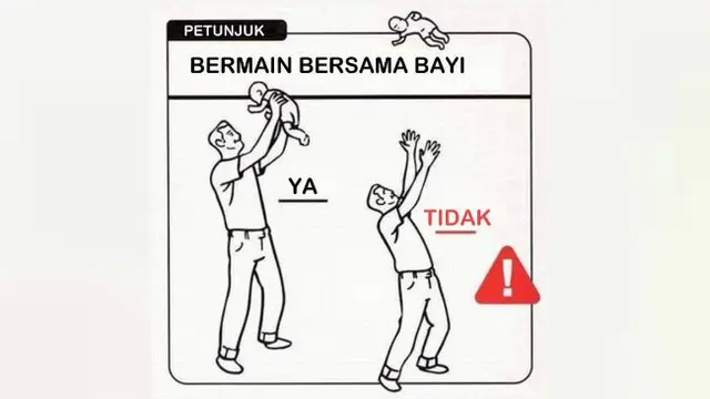 Untuk para orangtua sebaiknya mengikuti cara yang benar saja, ya. Cara yang salah jangan diikuti.