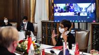 Retno L.P. Marsudi, telah menginisiasi pertemuan Foreign Ministers' Meeting of The Bali Process Steering Group (SGMM) yang diselenggarakan di Paris, Prancis, pada tanggal 21 Februari 2022. (Dok Kemlu RI)