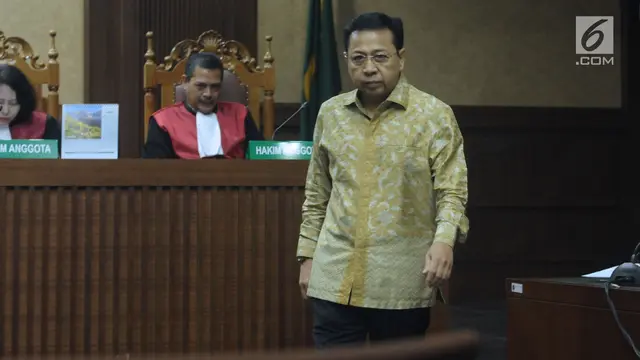 Setya Novanto Bersaksi di Sidang E-KTP