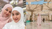 6 Potret Yunita Siregar Umroh, Gamis dan Hijab Pink Curi Perhatian
