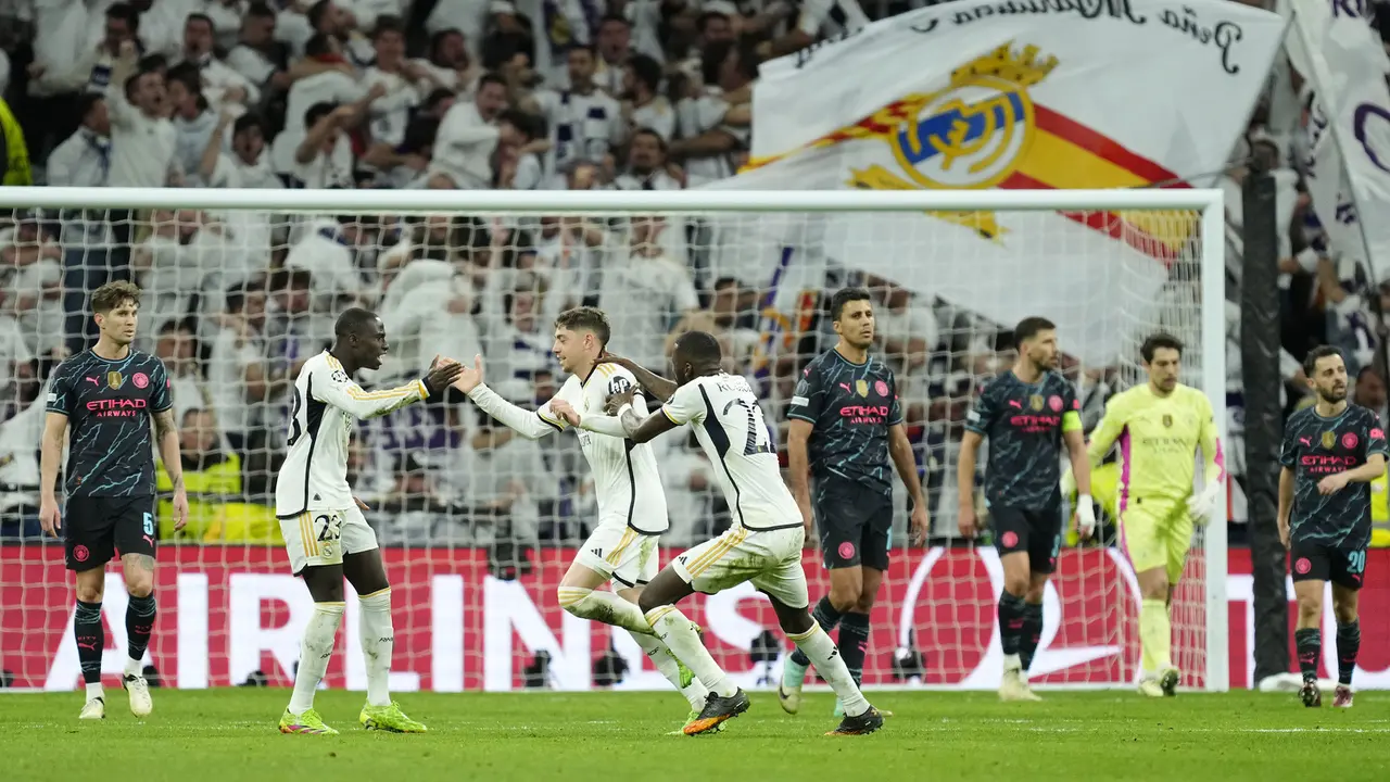 Foto: Lewat Drama 6 Gol dan Jadi Laga Langka, Man City Tahan Imbang Real Madrid pada Leg Pertama Babak Perempatfinal Liga Champions