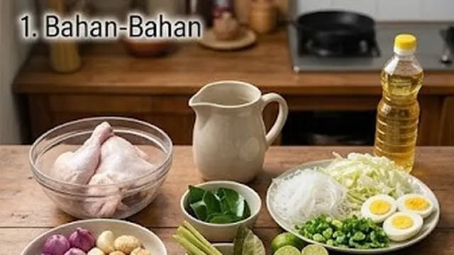 Bahan-Bahan untuk Membuat Soto Ayam Tanpa Kunyit