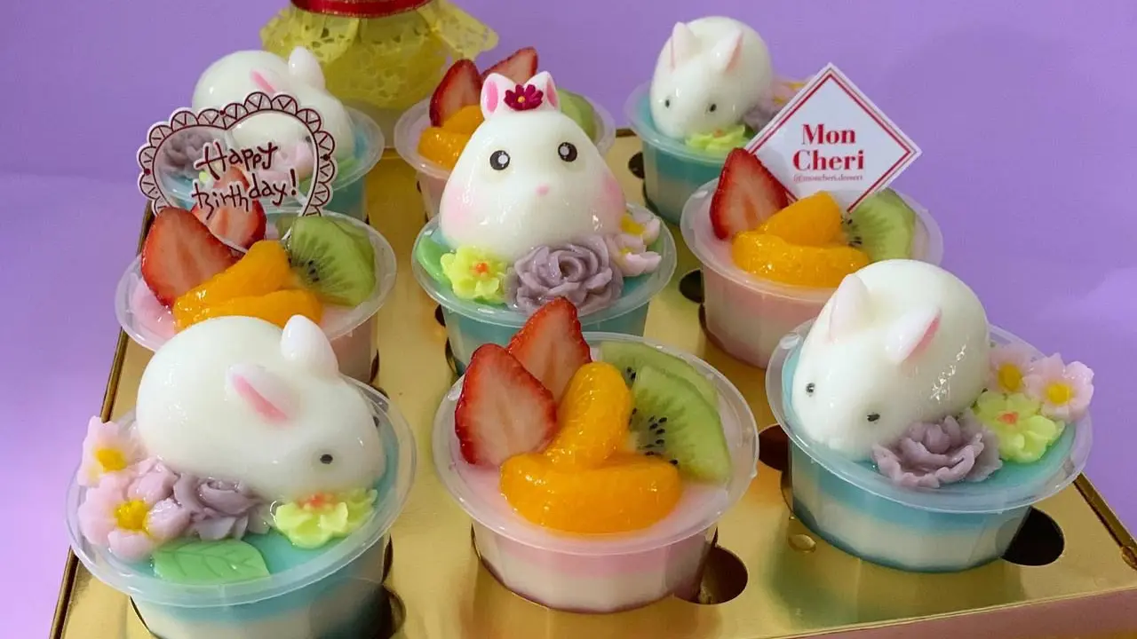 Bunny Cup, Puding Cantik dan Menggemaskan Buatan Moncheri Dessert