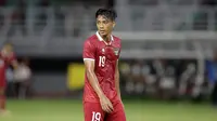 Pemain Timnas Indonesia U-20,&nbsp;Rabbani Tasnim Siddiq saat pertandingan Grup F Kualifikasi Piala Asia U-20 2023 melawan Timnas Timor Leste U-20 di Stadion Gelora Bung Tomo, Surabaya, Rabu (14/9/2022). (Bola.com/Ikhwan Yanuar)