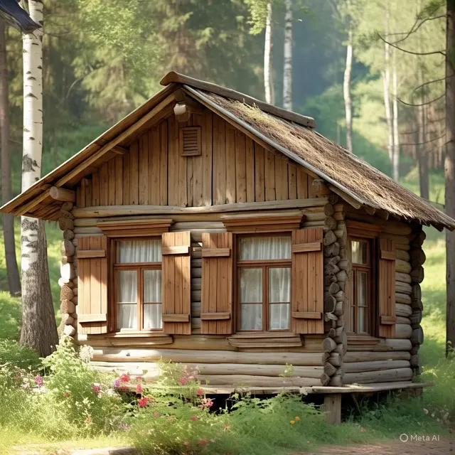 Gambar Rumah Kayu Kecil Sederhana