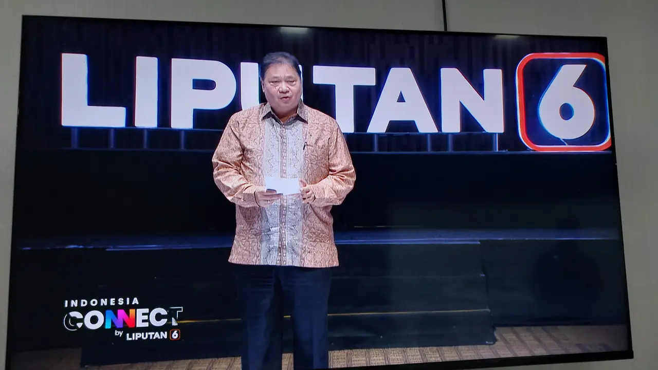 Menko Bidang Perekonomian Airlangga Hartarto dalam Indonesia Connect by Liputan6. (Foto: Liputan6.com/Arief RH)