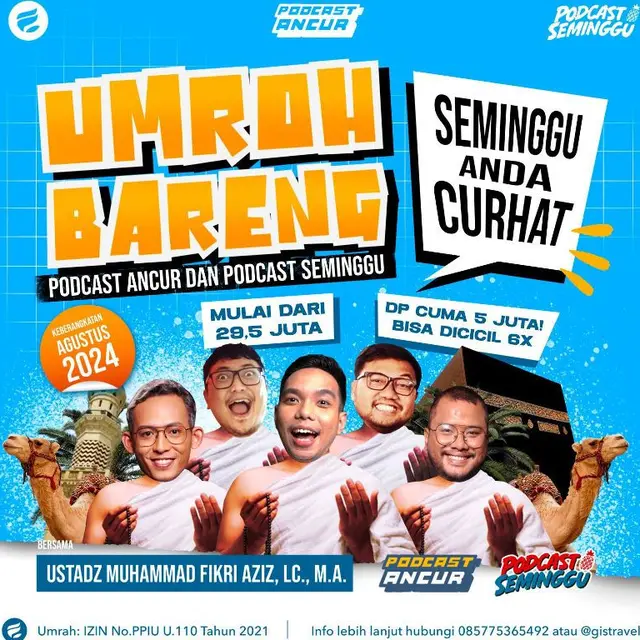 Kolaborasi Beragam Program Podcast Jalankan Umrah Bareng dan Tur ke Tempat-Tempat Bersejarah