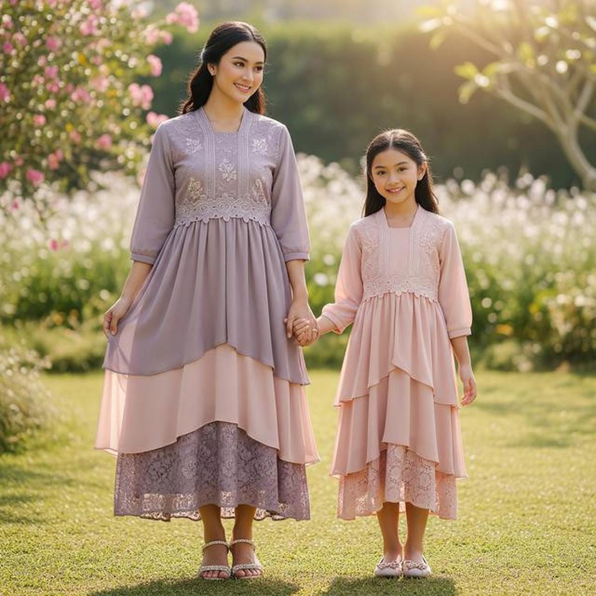 7 Model Dress Couple Ibu dan Anak yang Bikin Tampilan Makin Kompak