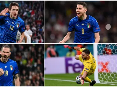 Timnas Italia berhasil melaju ke babak final Euro 2020 (Euro 2021) usai membungkam Spanyol lewat adu penalti. Berikut lima pemain yang tampil apik di laga tersebut.