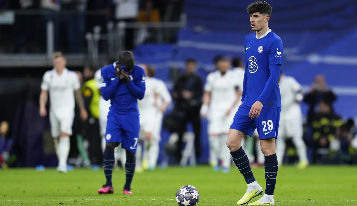 Akan tetapi,  Real Madrid harus berjuang menjaga keunggulan ini saat bertamu ke kandang Chelsea pada leg kedua nanti. (AP Photo/Manu Fernandez)
