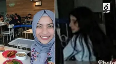 Seorang wanita tidak sengaja menangkap sosok menyeramkan ketika melakukan swafoto di pusat perbelanjaan.