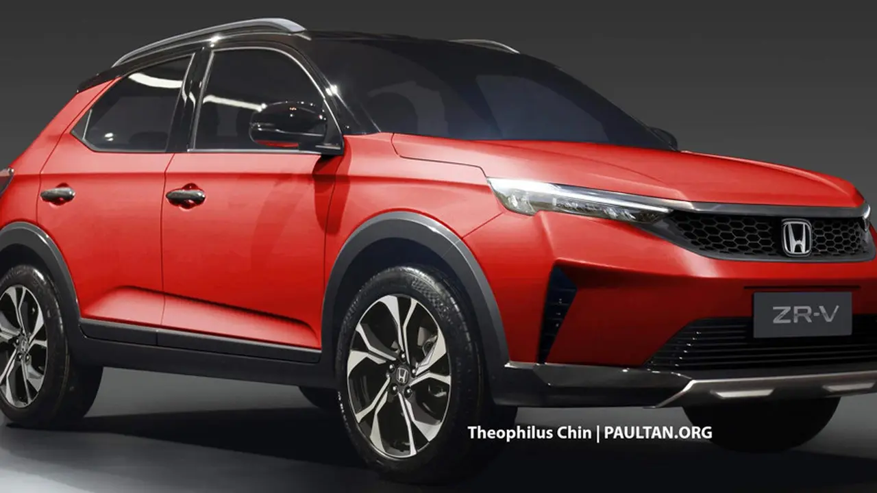 Render Honda ZR-V berbasis dari Honda SUV RS Concept (Theophilus Chin, paultan.org)