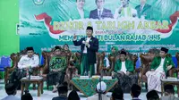 Plt Ketua Umum Partai Persatuan Pembangunan (PPP) Muhamad Mardiono di Pondok Pesantren Al Hasaniyah, Kabupaten Brebes, Jawa Tengah, Jumat (19/1/2024). (Foto: Dokumentasi PPP).