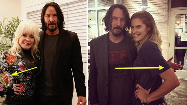 6 Momen Keanu Reeves Tak Pernah Sentuh Para Wanita Meski Sedang Foto Bareng Hot Liputan6 Com