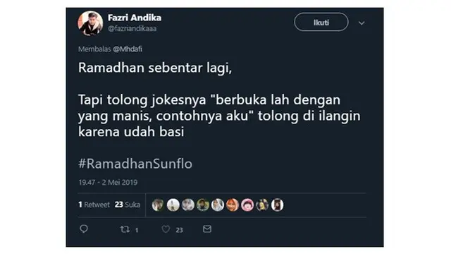 Curhatan Netizen Soal Jokes Saat Bulan Ramadhan Ini Kocak Banget