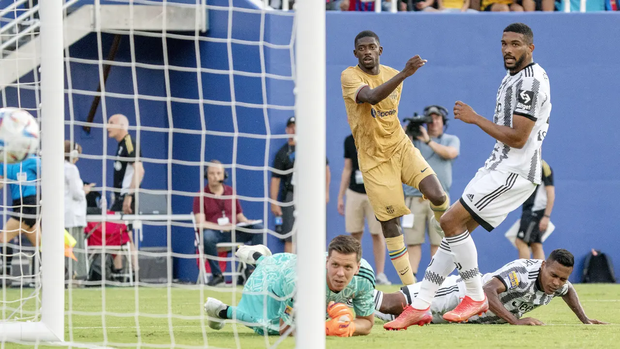 Foto: Panggung Ousmane Dembele dan Moise Kean, Barcelona dan Juventus Bermain Sama Kuat 2-2