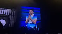 Rossa saat tampil dalam pertunjukan "Here I Am Concert" yang dihelat Jumat (23/5/2025) malam di Indonesia Arena, Jakarta Pusat. (Foto: Ratnaning Asih)
