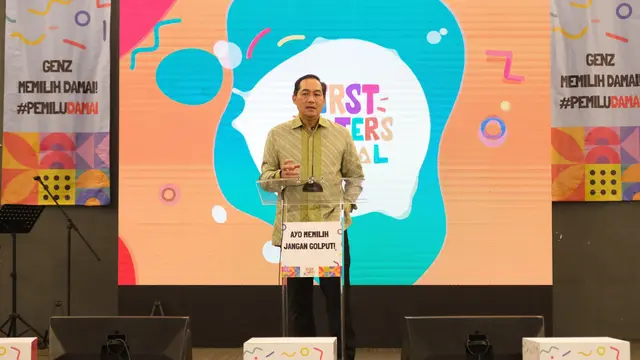Menteri Perdagangan 2020-2022 Muhammad Lutfi, dalam acara First Voters Festival di The Radiant, Ciputat, Tangerang Selatan, Selasa (23/1/2024) (Istimewa)