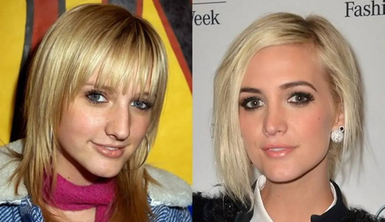 Seperti aktris sebelumnya, Ashlee Simpson pun mengaku terang-terangan bahwa ia melakukan operasi hidung. (Pinterest)