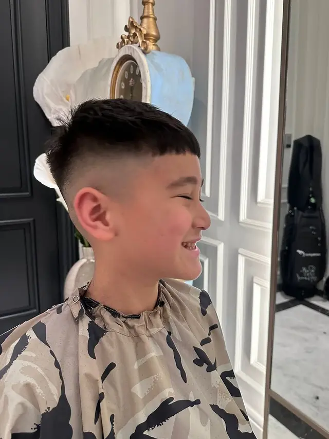 Penampilan Rafathar dengan Gaya Rambut Baru. (instagram/raffinagita1717)
