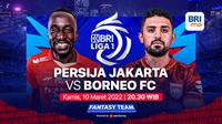 Jangan Lewatkan,  Live Streaming BRI Liga 1 Malam Ini : Persija Jakarta Vs Borneo FC di Vidio