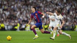 Real Madrid sukses menaklukkan rival abadinya Barcelona 3-2 di laga klasik El Clasico. (AP Photo/Manu Fernandez)