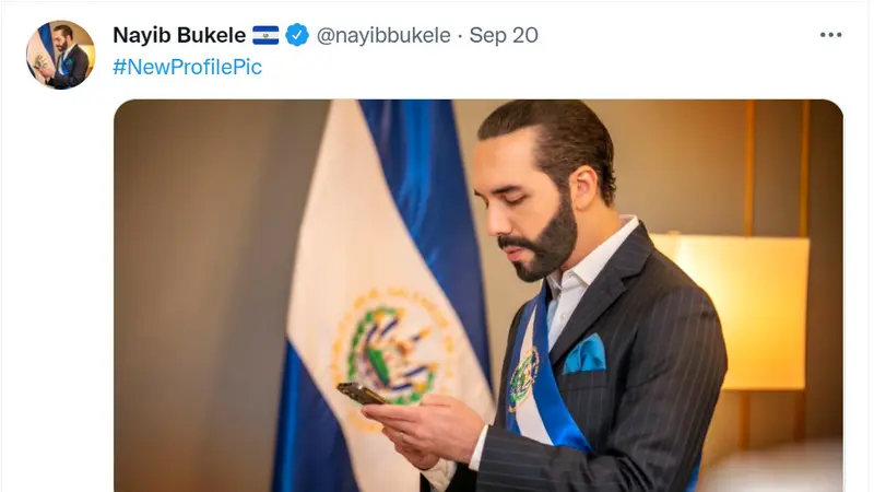 Presiden El Savador Nayib Bukele.