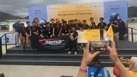 Semar Urban UGM merebut gelar juara Shell Eco-marathon 2023. (Liputan6.com/Harley Ikhsan)