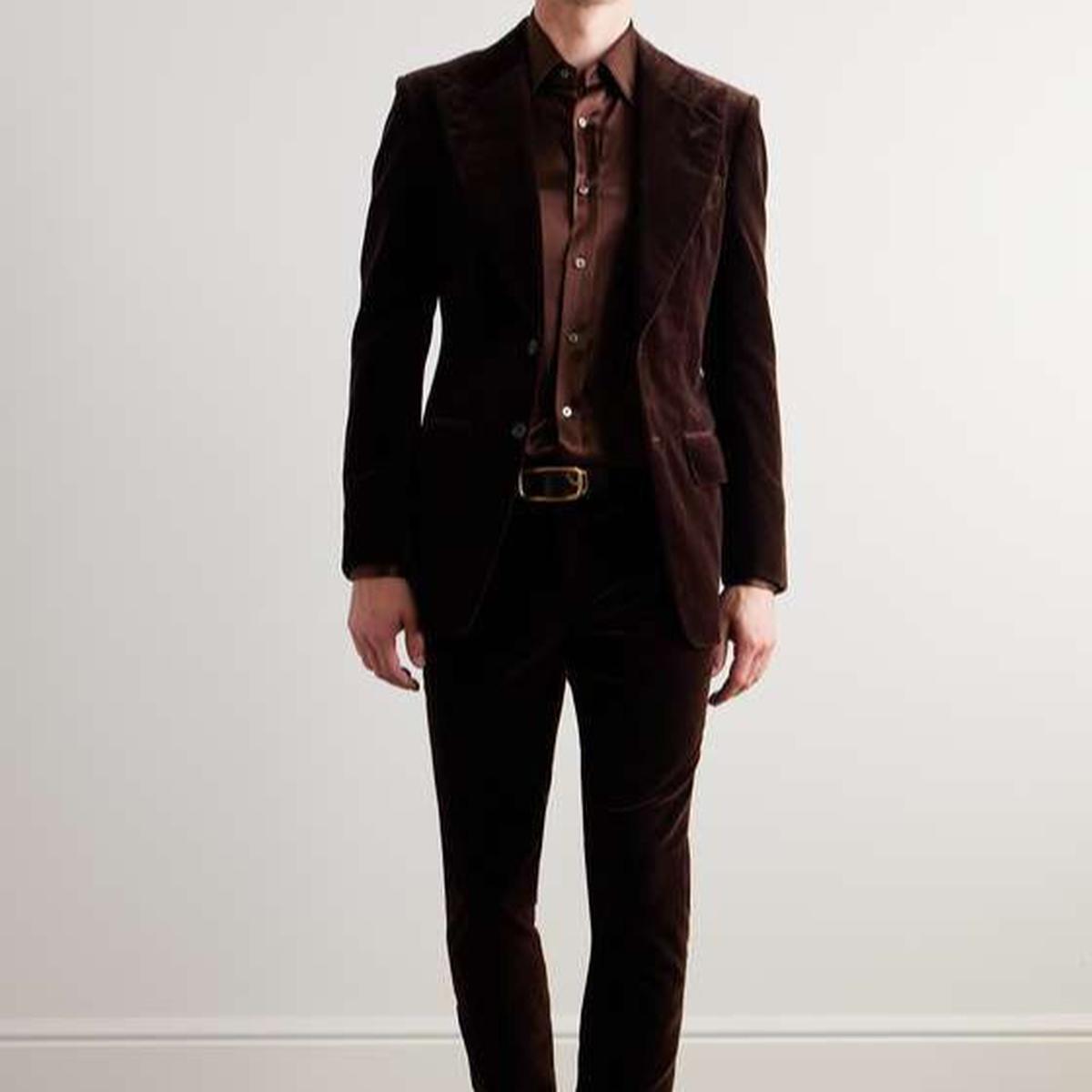 Ilustrasi TOM FORD Dyllan Straight-Leg Cotton-Velvet Suit Trousers for Men (©Pinterest)