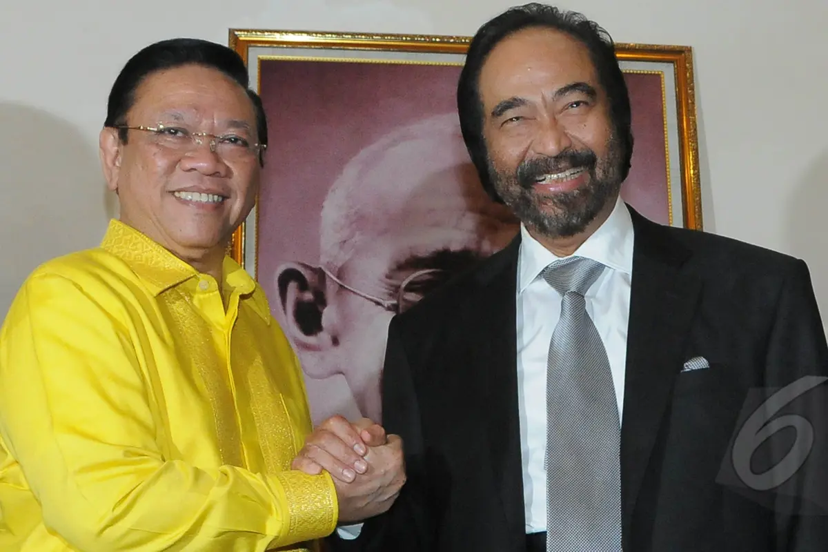 Temui Surya Paloh, Agung Laksono Cari Dukungan?