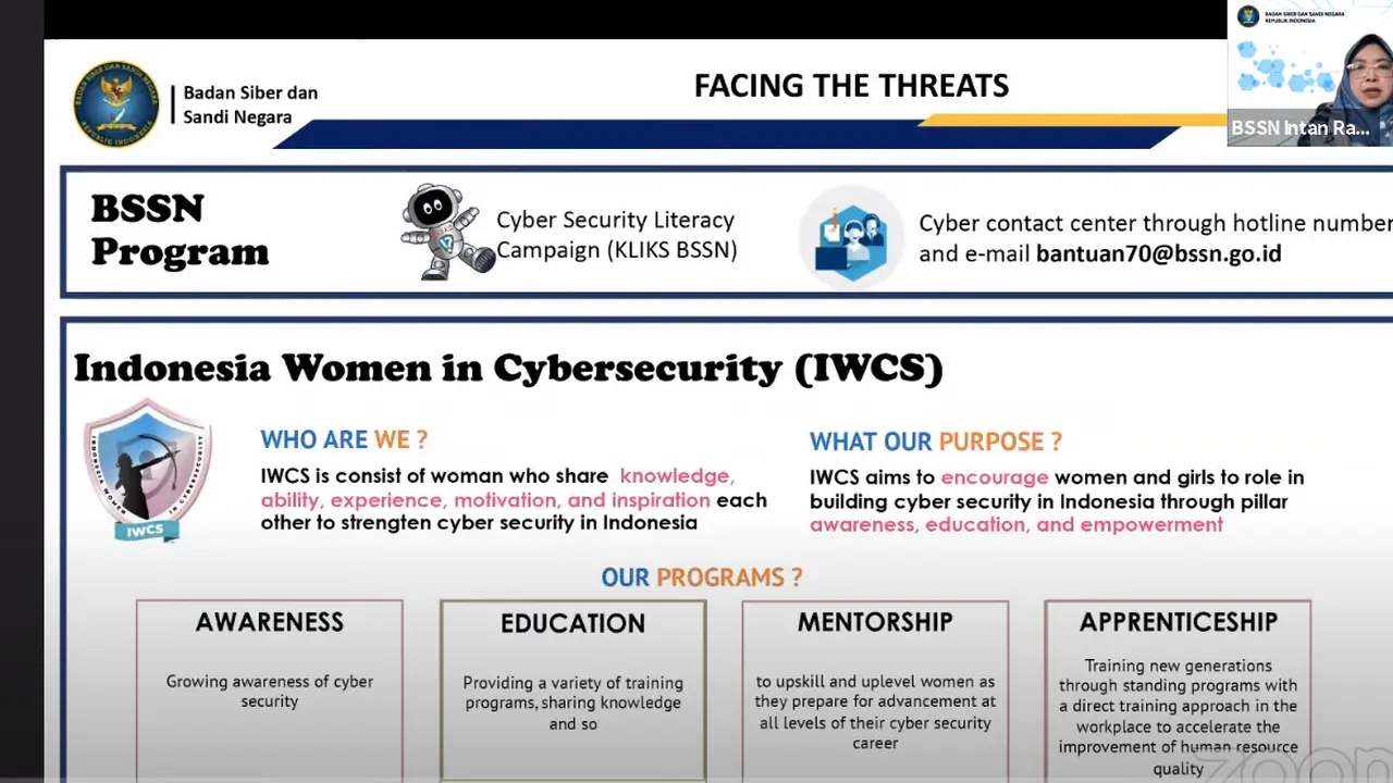 Program BSSN: Indonesia Woman Cybersecurity.