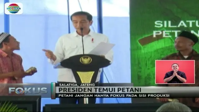 Menurut Presiden Jokowi, petani juga harus memikirkan strategi terhadap hasil panen. Apa tujuannya?