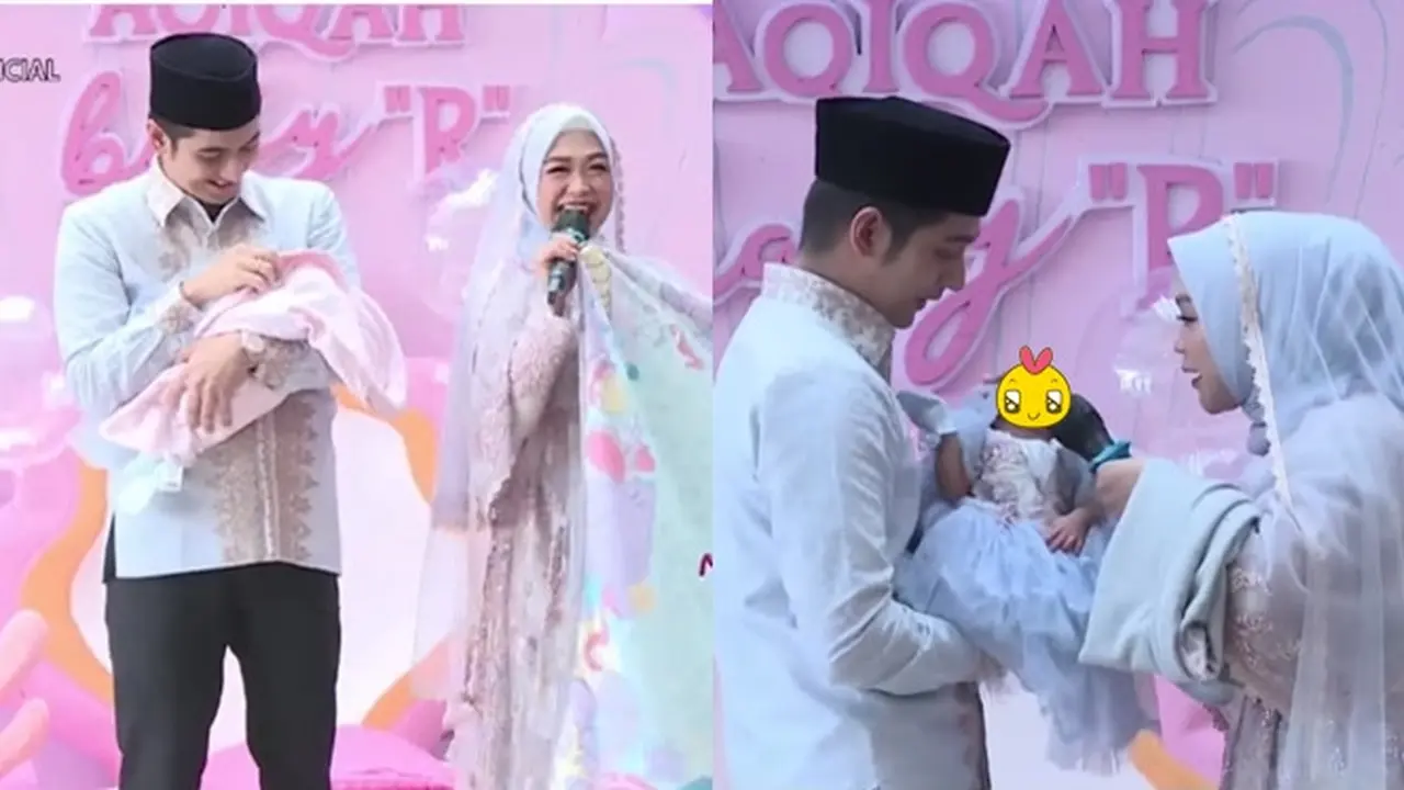 11 Momen Aqiqah Anak Ria Ricis dan Teuku Ryan, Umumkan Nama Sang Putri