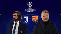 Liga Champions - Juventus Vs Barcelona - Andrea Pirlo Vs Ronald Koeman (Bola.com/Adreanus Titus)