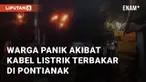 Kabel terbakar di Jl Tanjung Raya 2 samping Gg Sabar Pontianak. Kebakaran ini terjadi pada Selasa (8/10/2024) malam