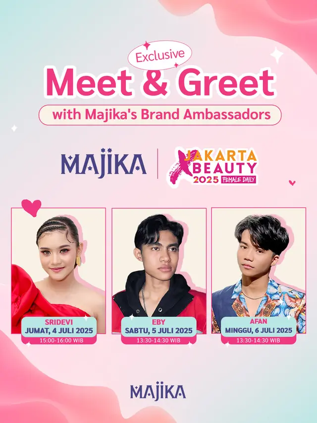 MAJIKA Tampil di Jakarta X Beauty 2025, Siap Manjakan Pengunjung dengan Lip Tint Gratis & Promo Besar!
