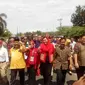 Pasangan Ferry Ramli dan Septi Haryadi resmi didaftarkan 12 partai politik KPU Bengkulu.